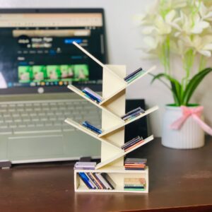 White - Open Frame Mini Book Shelf
